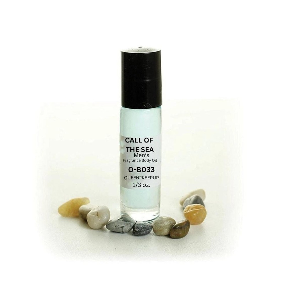 Call of the Sea Men's Body Oil Fresh Clean and Ocean Fragrance Roll-On Scent
